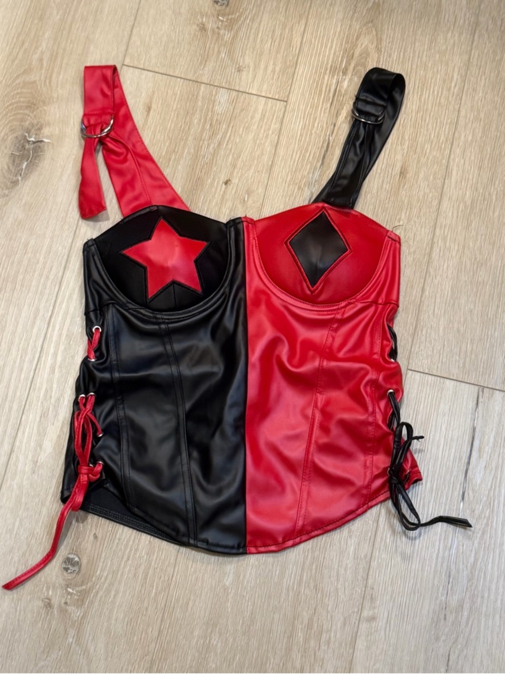 Harley Quinn Costume Corset DC Comics Women’s Size SMALL Spirit Halloween
